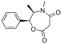 (2S,3R)-(+)-3,4-DIMETHYL-5,7-DIOXO-2-PHENYLPERHYDRO-1,4-OXAZEPINE) Struktur