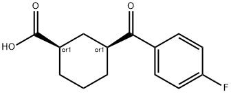 CIS-3-(4-FLUOROBENZOYL)CYCLOHEXANE-1-CARBOXYLIC ACID price.