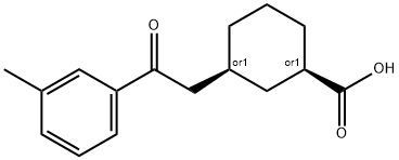 CIS-3-[2-(3-METHYLPHENYL)-2-OXOETHYL]CYCLOHEXANE-1-CARBOXYLIC ACID price.