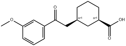 CIS-3-[2-(3-METHOXYPHENYL)-2-OXOETHYL]CYCLOHEXANE-1-CARBOXYLIC ACID price.