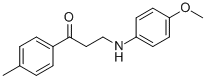 3-(4-METHOXYANILINO)-1-(4-METHYLPHENYL)-1-PROPANONE Struktur