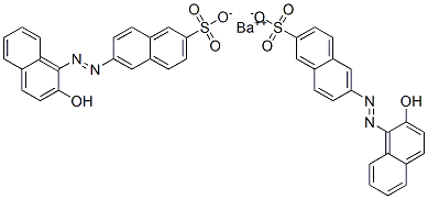 2-Naphthalenesulfonic acid, 6-(2-hydroxy-1-naphthalenyl)azo-, barium salt (2:1) Struktur