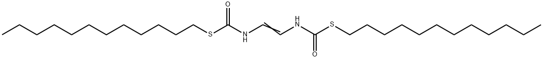 N,N'-Vinylenebis(thiocarbamic acid)S,S'-didodecyl ester Struktur