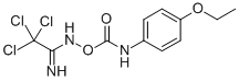 p-Ethoxycarbanilic acid 2,2,2-trichloroacetimidoylamino ester Struktur