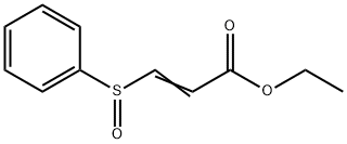 3-(Phenylsulfinyl)acrylic acid ethyl ester Struktur