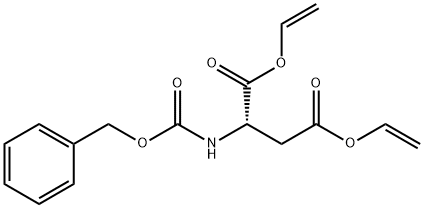 N-(Benzyloxycarbonyl)-3-(vinyloxycarbonyl)-L-alanine vinyl ester Struktur