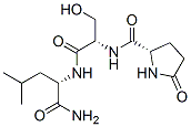 pyroglutaminyl-seryl-leucinamide Struktur