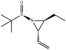 Aziridine, 1-[(R)-(1,1-dimethylethyl)sulfinyl]-2-ethenyl-3-ethyl-, (2S,3S)- (9CI) Struktur