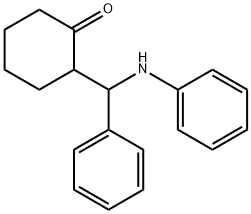 Cyclohexanone, 2-(a-anilinobenzyl)- Struktur