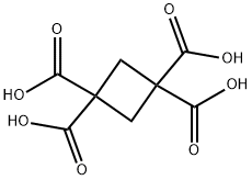 cyclobutane-1,1,3,3-tetracarboxylic acid Struktur