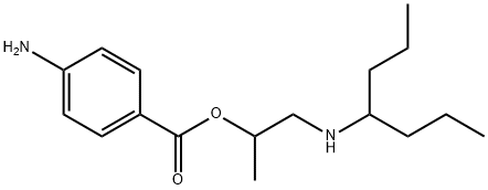 2-(1-Propylbutylamino)-1-methylethyl=p-aminobenzoate Struktur