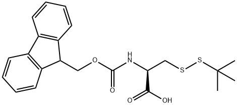 FMOC-CYS(STBU)-OH Struktur