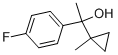 4-fluoro-alpha-methyl-alpha-(1-methylcyclopropyl)benzyl alcohol Struktur