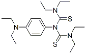 1,1,5,5-Tetraethyl-3-[4-(diethylamino)phenyl]dithiobiuret Struktur