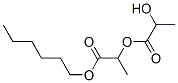 hexyl 2-(2-hydroxypropanoyloxy)propanoate Struktur