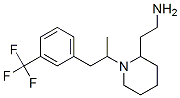 2-[1-[1-[3-(trifluoromethyl)phenyl]propan-2-yl]-2-piperidyl]ethanamine Struktur