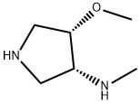 3-Pyrrolidinamine,4-methoxy-N-methyl-,(3R-cis)-(9CI) Struktur