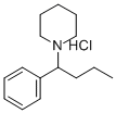 1-(1-Phenylbutyl)piperidine hydrochloride Struktur