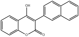 3-(2-Naphtyl)-4-hydroxycoumarin Struktur