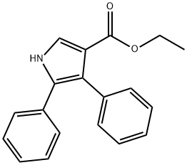 1H-Pyrrole-3-carboxylicacid,4,5-diphenyl-,ethylester(9CI) Struktur