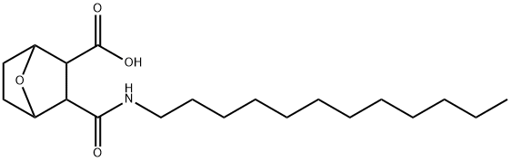 3-Dodecylcarbamoyl-7-oxabicyclo[2.2.1]heptane-2-carboxylic acid Struktur