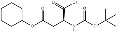 N-(tert-ブトキシカルボニル)-L-アスパラギン酸4-シクロヘキシル 化學(xué)構(gòu)造式