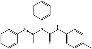 1-Phenyl-1-[1-(phenylimino)ethyl]-3-(p-tolyl)urea Struktur