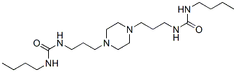 1,1'-[(1,4-Piperazinediyl)bis(trimethylene)]bis(3-butylurea) Struktur