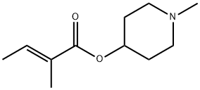 2-Butenoicacid,2-methyl-,1-methyl-4-piperidinylester,(2E)-(9CI) Struktur