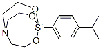 1-(p-Isopropylphenyl)-5-aza-2,8,9-trioxa-1-silabicyclo[3.3.3]undecane Struktur