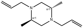 rac 1,4-Diallyl-2,5-dimethylpiperazine Struktur