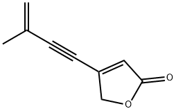 2(5H)-Furanone, 4-(3-methyl-3-buten-1-ynyl)- (9CI) Struktur