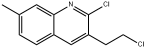 2-Chloro-3-(2-chloroethyl)-7-methylquinoline Struktur