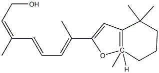 5,8-Dihydro-5,8-epoxyretinol Struktur