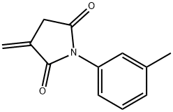 1-(3-Methylphenyl)-3-methylene-2,5-pyrrolidinedione Struktur