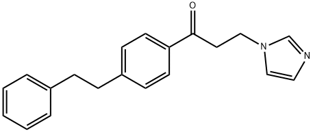 1-Propanone, 3-(1H-imidazol-1-yl)-1-(4-(2-phenylethyl)phenyl)- Struktur