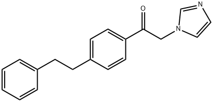 2-(1H-imidazol-1-yl)-1-[4-(2-phenylethyl)phenyl]ethan-1-one Struktur