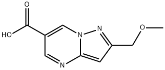 2-(METHOXYMETHYL)PYRAZOLO[1,5-A]PYRIMIDINE-6-CARBOXYLIC ACID Struktur