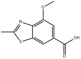 4-METHOXY-2-METHYLBENZO[D]THIAZOLE-6-CARBOXYLIC ACID Struktur