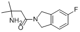 3-AMINO-1-(5-FLUOROISOINDOLIN-2-YL)-3-METHYLBUTAN-1-ONE Struktur