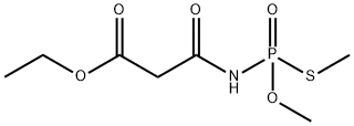 Propanoic acid, 3-((methoxy(methylthio)phosphinyl)amino)-3-oxo-, ethyl  ester Struktur