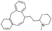 5,10,11,12-Tetrahydro-5-[2-(1-methyl-2-piperidyl)ethyl]dibenzo[a,d]cyclooctene Struktur