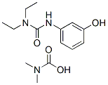 1,1-Diethyl-3-(m-hydroxyphenyl)urea dimethylcarbamate Struktur