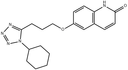 6-[3-(1-CYCLOHEXYL-1H-TETRAZOL-5-YL) PROPOXY]-2(1H)-QUINOLINONE Struktur