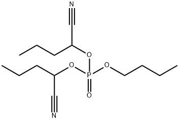 Bis(1-cyanobutyl)butyl=phosphate Struktur