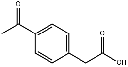 (4-acetylphenyl)acetic acid Struktur