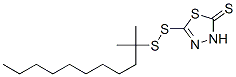 1,3,4-Thiadiazole-2(3H)-thione, 5-(tert-dodecyldithio)- Struktur