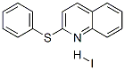 2-phenylsulfanylquinoline hydroiodide Struktur