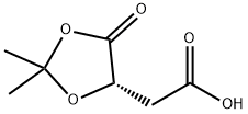 2-[(4S)-2,2-DIMETHYL-5-OXO-1,3-DIOXOLAN-4-YL]ACETIC ACID Struktur