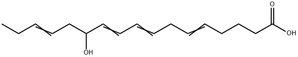 12-hydroxy-5,8,10,14-heptadectetraenoic acid Struktur